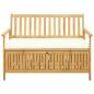 Preview: Garten-Aufbewahrungsbank 2 -Seater 120 x 63 x 84 cm Rechteckig
