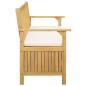Preview: Garten-Aufbewahrungsbank 2 -Seater 120 x 63 x 84 cm Rechteckig
