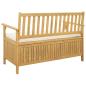 Preview: Garten-Aufbewahrungsbank 2 -Seater 120 x 63 x 84 cm Rechteckig