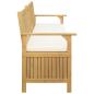 Preview: Garten-Aufbewahrungsbank 2 -Seater 170 x 63 x 84 cm Rechteckig