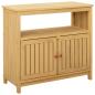 Preview: Gartenkonsole Tisch Helles Akazienholz 80 x 35 x 75 cm