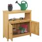 Preview: Gartenkonsole Tisch Helles Akazienholz 80 x 35 x 75 cm