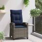 Preview: Verstellbarer Gartenstuhl 56 x 60 x 112 cm Stahl