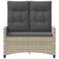 Preview: Gartenbank mit Kissen 105 x 60 x 112 cm Stahl