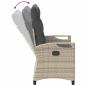 Preview: Gartenbank mit Kissen 105 x 60 x 112 cm Stahl