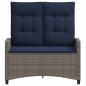Preview: Gartenbank mit Kissen 105 x 60 x 112 cm Stahl