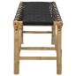 Preview: Gartenbank 110 x 38 x 40 cm Bambus Natur Rechtwinklig