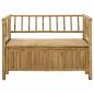 Preview: Garten-Aufbewahrungsbank 110 x 47 x 80 cm Bambus Natur