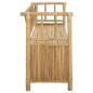 Preview: Garten-Aufbewahrungsbank 110 x 47 x 80 cm Bambus Natur