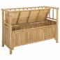 Preview: Garten-Aufbewahrungsbank 110 x 47 x 80 cm Bambus Natur