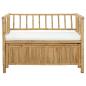 Preview: Garten-Aufbewahrungsbank 110 x 47 x 80 cm Bambus Natur
