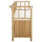 Preview: Garten-Aufbewahrungsbank 110 x 47 x 80 cm Bambus Natur