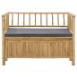 Preview: Garten-Aufbewahrungsbank 110 x 47 x 80 cm Bambus Natur