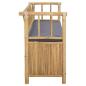 Preview: Garten-Aufbewahrungsbank 110 x 47 x 80 cm Bambus Natur