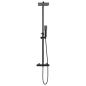 Preview: Thermostatisches Duschset Schwarz Edelstahl 201