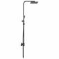 Preview: Thermostatisches Duschset Schwarz Edelstahl 201