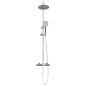 Preview: Thermostatisches Duschset Chrom 27 x 46 x 123 cm Edelstahl 201