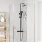 Preview: Thermostatisches Duschset Schwarz Edelstahl 201