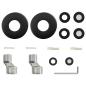 Preview: Thermostatisches Duschset Schwarz Edelstahl 201