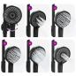 Preview: Thermostatisches Duschset Schwarz Edelstahl 201