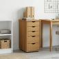 Preview: Schrank 34 x 39 x 61,5 cm Massivholz Kiefer Honigbraun