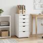 Preview: Schrank 34 x 39 x 61,5 cm Massivholz Kiefer Weiß