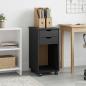 Preview: ARDEBO.de - Rollschrank 34 x 39 x 65,5 cm Massives Kiefernholz Grau