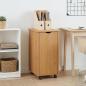 Preview: ARDEBO.de - Rollschrank Honigbraun 34 x 39 x 65,5 cm Massivholz Kiefer