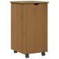 Preview: Rollschrank Honigbraun 34 x 39 x 65,5 cm Massivholz Kiefer