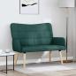 Preview: ARDEBO.de - 2-Sitzer Sofa Dunkelgrün 115 x 61 x 87 cm Stoff