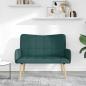Preview: 2-Sitzer Sofa Dunkelgrün 115 x 61 x 87 cm Stoff