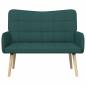 Preview: 2-Sitzer Sofa Dunkelgrün 115 x 61 x 87 cm Stoff