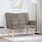 Preview: ARDEBO.de - 2-Sitzer Sofa Taupe 115 x 61 x 87 cm Stoff