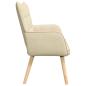 Preview: 2-Sitzer Sofa Creme 115 x 61 x 87 cm Stoff