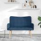 Preview: 2-Sitzer Sofa Blau 115 x 61 x 87 cm Stoff