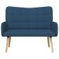 Preview: 2-Sitzer Sofa Blau 115 x 61 x 87 cm Stoff