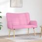 Preview: ARDEBO.de - 2-Sitzer Sofa Rosa 115 x 61 x 87 cm Stoff