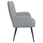 Preview: 2-Sitzer Sofa Hellgrau 115 x 61 x 87 cm Stoff