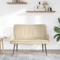 Preview: 2-Sitzer Sofa Creme 115 x 61 x 87 cm Stoff