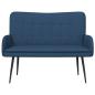 Preview: 2-Sitzer Sofa Blau 115 x 61 x 87 cm Stoff
