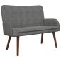 Preview: 2-Sitzer Sofa Dunkelgrau 115 x 61 x 87 cm Samt