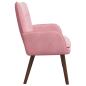 Preview: 2-Sitzer Sofa Rosa 115 x 61 x 87 cm Samt