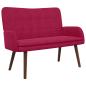 Preview: 2-Sitzer Sofa Weinrot 115 x 61 x 87 cm Samt