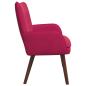 Preview: 2-Sitzer Sofa Weinrot 115 x 61 x 87 cm Samt