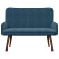 Preview: 2-Sitzer Sofa Blau 115 x 61 x 87 cm Samt