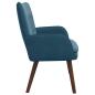 Preview: 2-Sitzer Sofa Blau 115 x 61 x 87 cm Samt