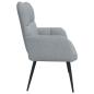 Preview: 2-Sitzer Sofa Hellgrau 115 x 61 x 87 cm Stoff