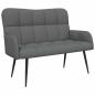 Preview: 2-Sitzer Sofa Dunkelgrau 115 x 61 x 87 cm Stoff