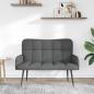 Preview: 2-Sitzer Sofa Dunkelgrau 115 x 61 x 87 cm Stoff