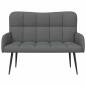 Preview: 2-Sitzer Sofa Dunkelgrau 115 x 61 x 87 cm Stoff